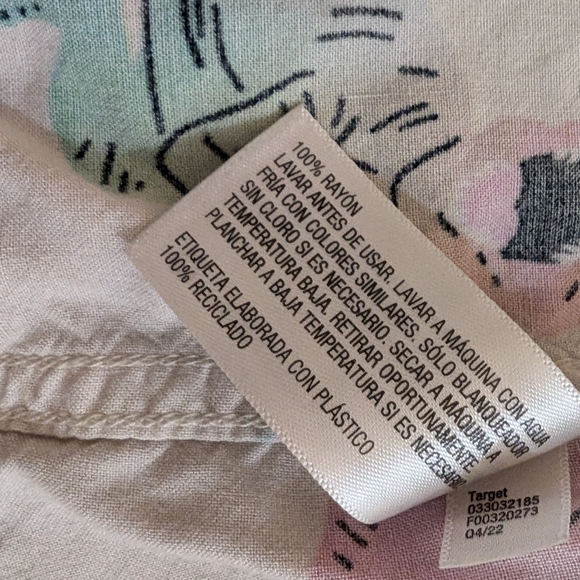 Cat & Jack colorful dino buttoned down short sleeve shirt (3T) - Picture 4 of 4